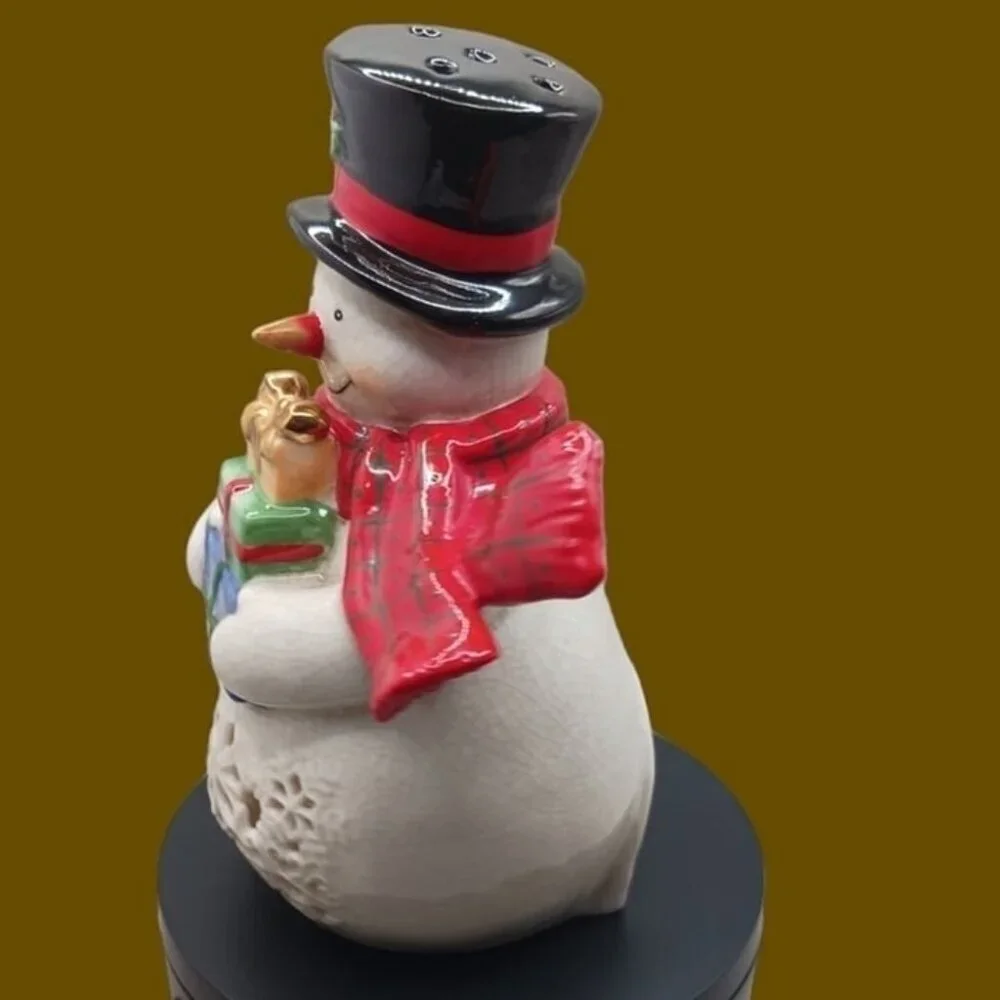 Department 56 snowman tealight candle holder